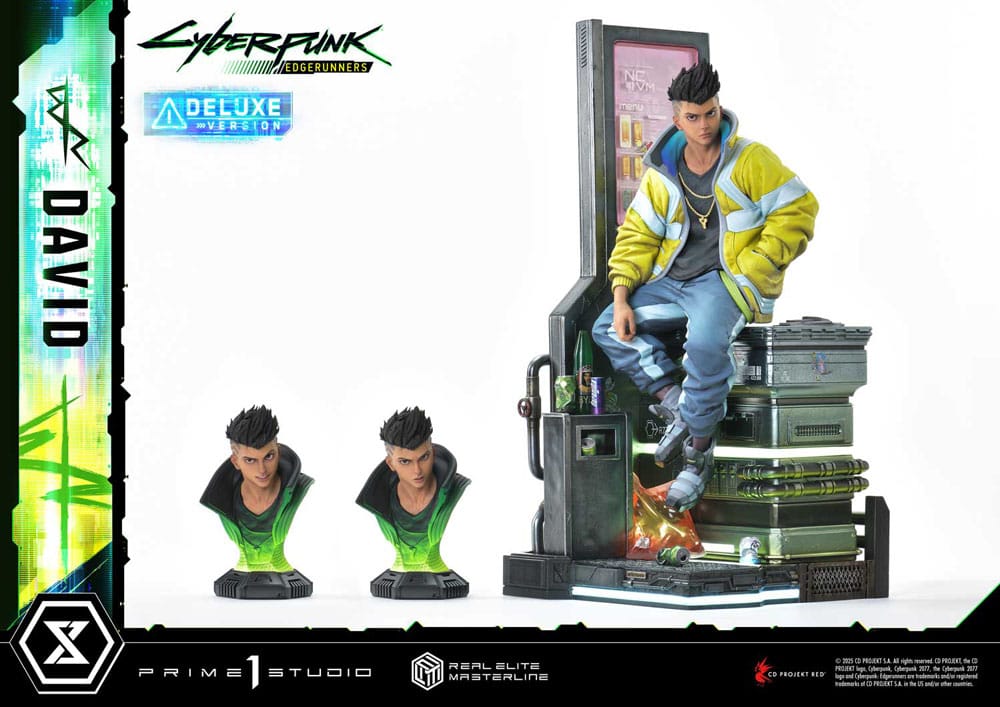 Cyberpunk: Edgerunners Real Elite Masterline Series Statue 1/4 David Bonus Version 58 cm