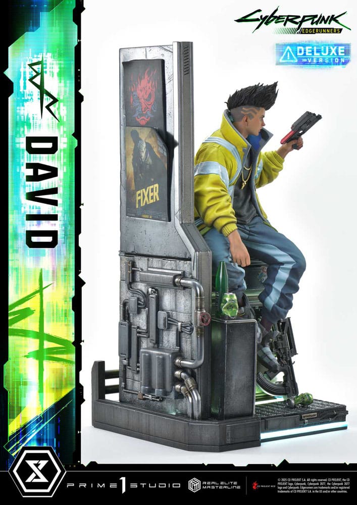 Cyberpunk: Edgerunners Real Elite Masterline Series Statue 1/4 David Bonus Version 58 cm