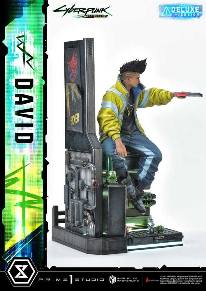 Cyberpunk: Edgerunners Real Elite Masterline Series Statue 1/4 David Bonus Version 58 cm