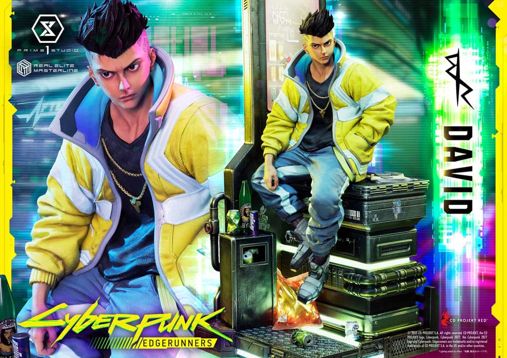 Cyberpunk: Edgerunners Real Elite Masterline Series Statue 1/4 David Deluxe Bonus Version 58 cm