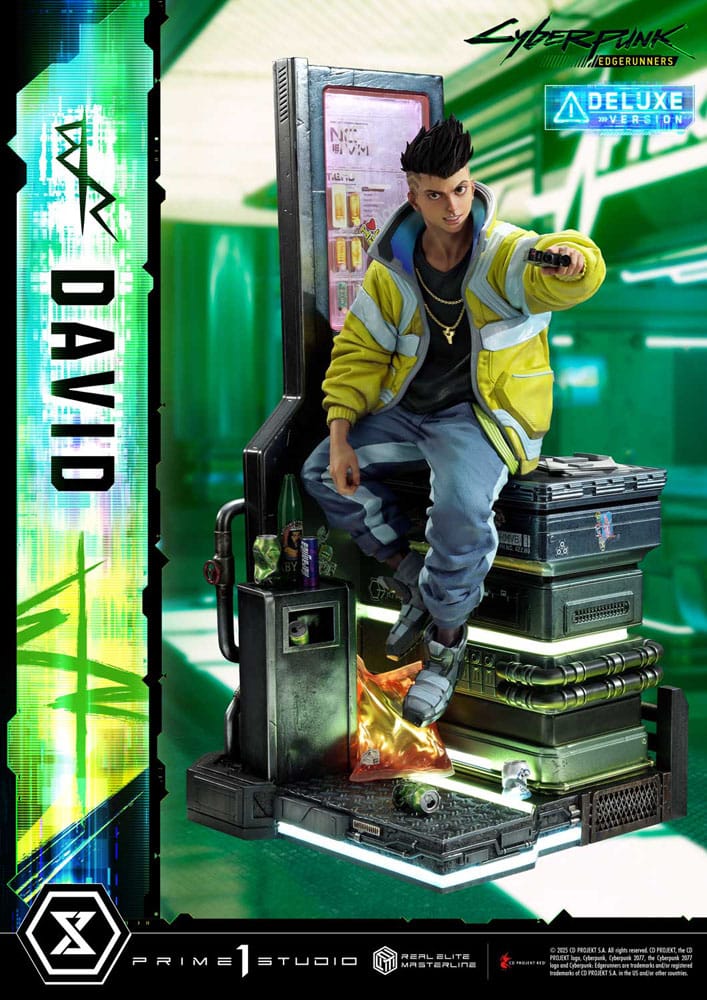 Cyberpunk: Edgerunners Real Elite Masterline Series Statue 1/4 David Deluxe Bonus Version 58 cm