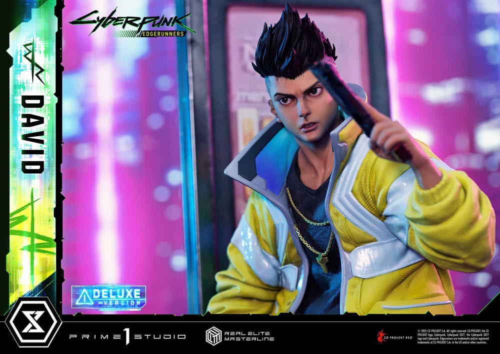 Cyberpunk: Edgerunners Real Elite Masterline Series Statue 1/4 David Deluxe Bonus Version 58 cm