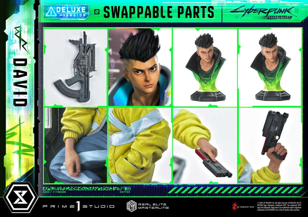 Cyberpunk: Edgerunners Real Elite Masterline Series Statue 1/4 David Deluxe Bonus Version 58 cm