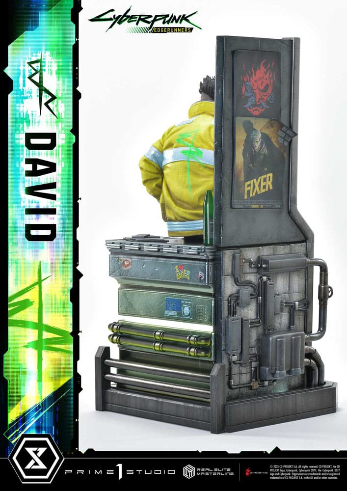 Cyberpunk: Edgerunners Real Elite Masterline Series Statue 1/4 David Deluxe Bonus Version 58 cm