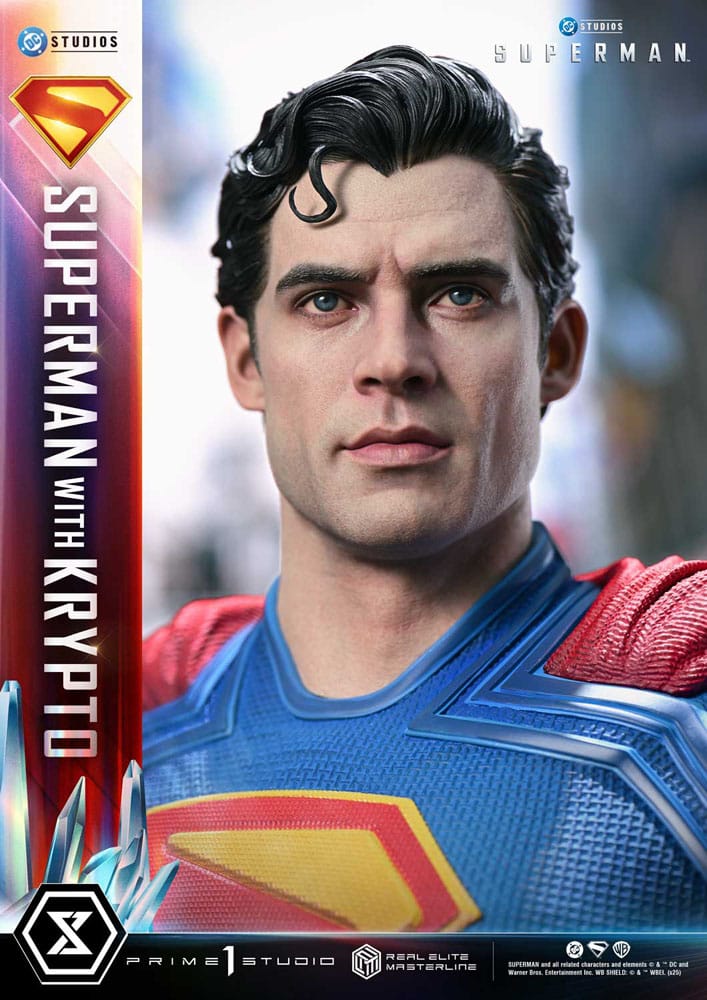 Superman (2025) Real Elite Masterline Series Statue 1/3 Superman with Krypto 95 cm