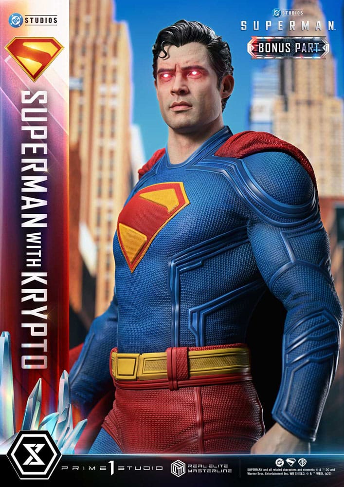 Superman (2025) Real Elite Masterline Series Statue 1/3 Superman with Krypto Bonus Version 95 cm