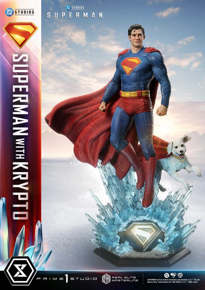 Superman (2025) Real Elite Masterline Series Statue 1/3 Superman with Krypto Bonus Version 95 cm