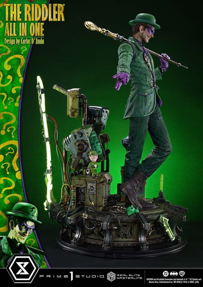 DC Comics Real Elite Masterline Series Statue 1/3 The Riddler All In One (Design by Carlos D'Anda) 74 cm