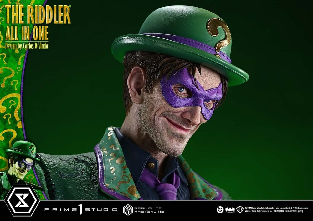 DC Comics Real Elite Masterline Series Statue 1/3 The Riddler All In One (Design by Carlos D'Anda) 74 cm