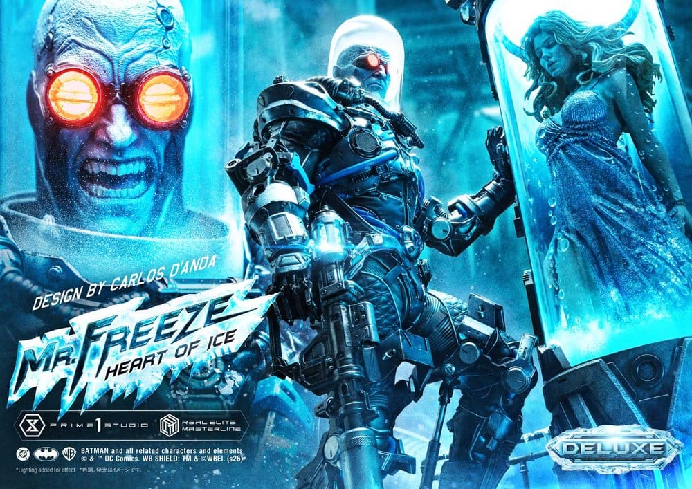 DC Comics Real Elite Masterline Series Statue 1/3 Batman (Comics) Mr. Freeze Heart of Ice (Design by Carlos D'Anda) Deluxe Version 82 cm
