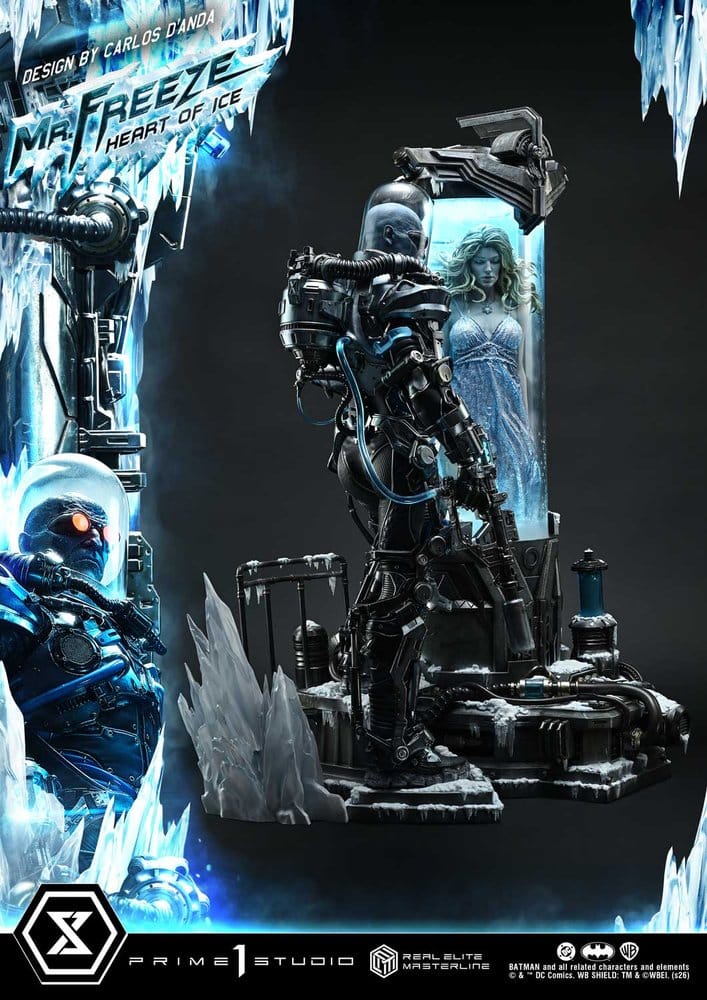 DC Comics Real Elite Masterline Series Statue 1/3 Batman (Comics) Mr. Freeze Heart of Ice (Design by Carlos D'Anda) Deluxe Bonus Version 82 cm