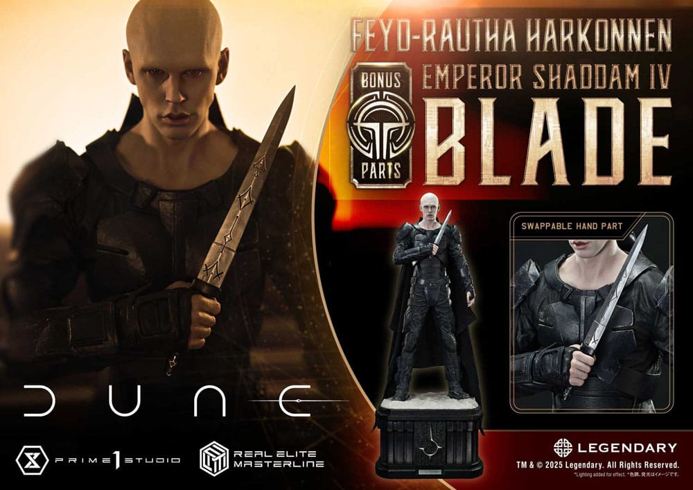 Dune: Part Two Real Elite Masterline Series Statue 1/3 Feyd-Rautha Harkonnen Ultimate Bonus Version 83 cm