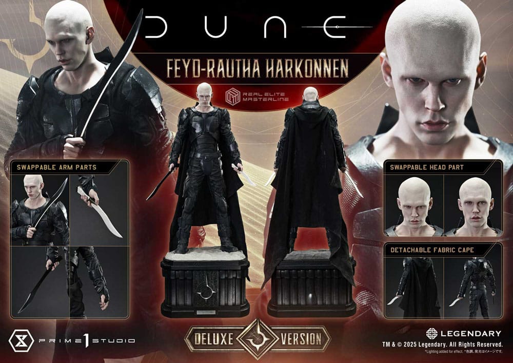 Dune: Part Two Real Elite Masterline Series Statue 1/3 Feyd-Rautha Harkonnen Ultimate Bonus Version 83 cm