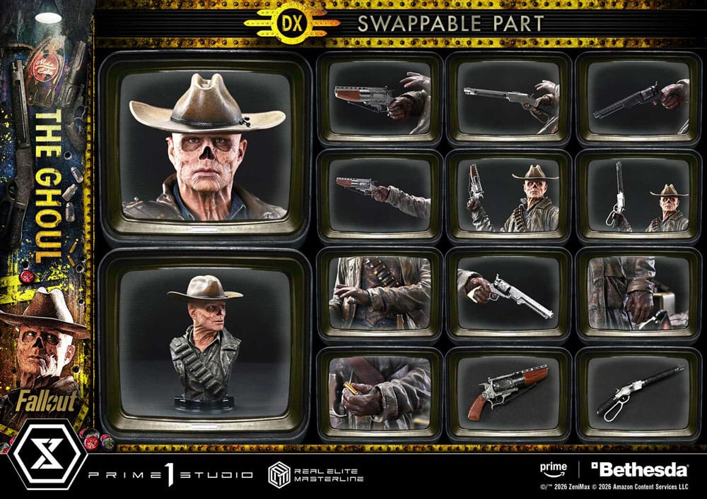 Fallout (TV Series) Real Elite Masterline Series Statue 1/4 The Ghoul Deluxe Version 64 cm