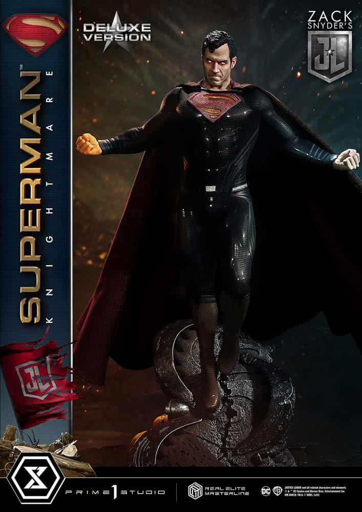 Statua della serie Masterline Real Elite Justice League di Zack Snyder, 1/3, Superman Knightmare Color Edition Deluxe Ver. 95 centimetri