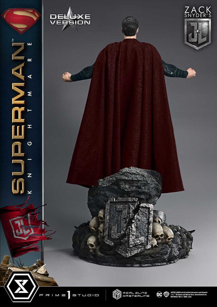 Statua della serie Masterline Real Elite Justice League di Zack Snyder, 1/3, Superman Knightmare Color Edition Deluxe Ver. 95 centimetri