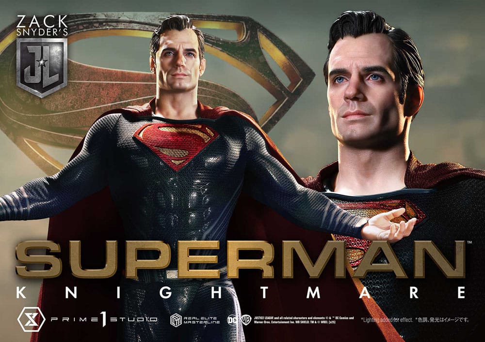 Statua della serie Masterline Real Elite Justice League di Zack Snyder, 1/3, Superman Knightmare Color Edition Deluxe Ver. 95 centimetri