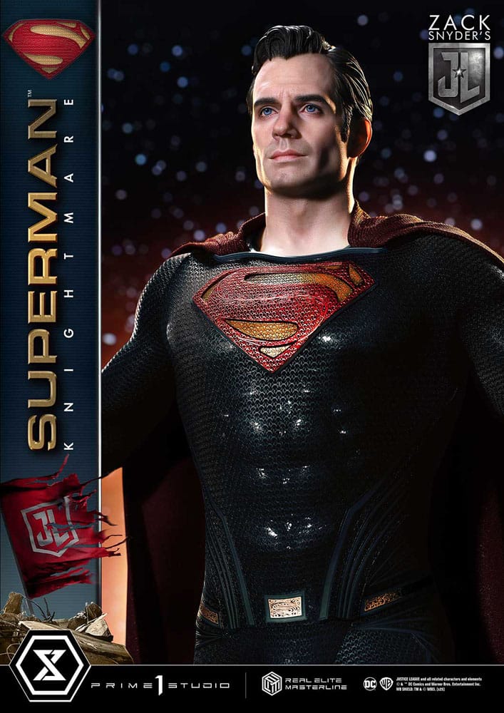 Statua della serie Masterline Real Elite Justice League di Zack Snyder, 1/3, Superman Knightmare Color Edition Deluxe Ver. 95 centimetri