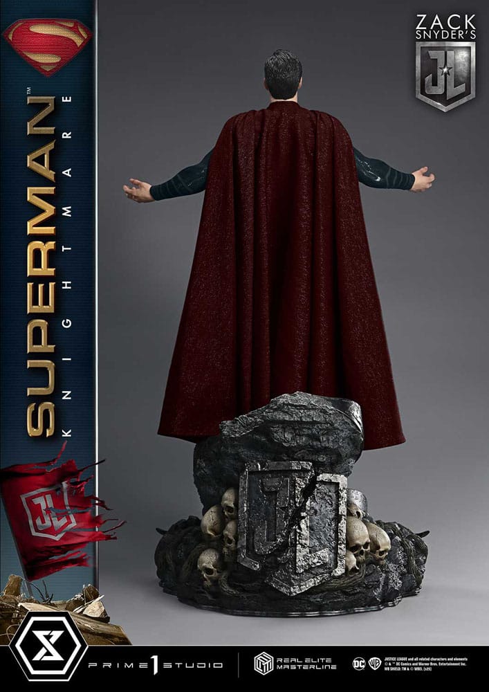 Statua della serie Masterline Real Elite Justice League di Zack Snyder, 1/3, Superman Knightmare Color Edition Deluxe Ver. 95 centimetri