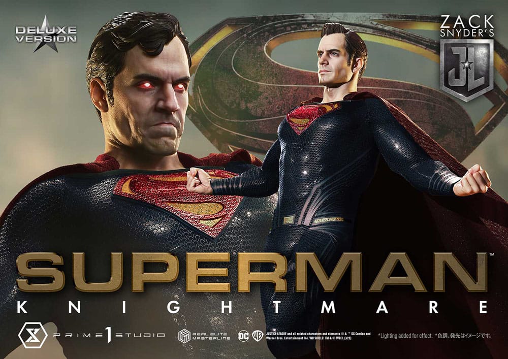 Statua della serie Masterline Real Elite Justice League di Zack Snyder, 1/3, Superman Knightmare Color Edition Deluxe Ver. 95 centimetri