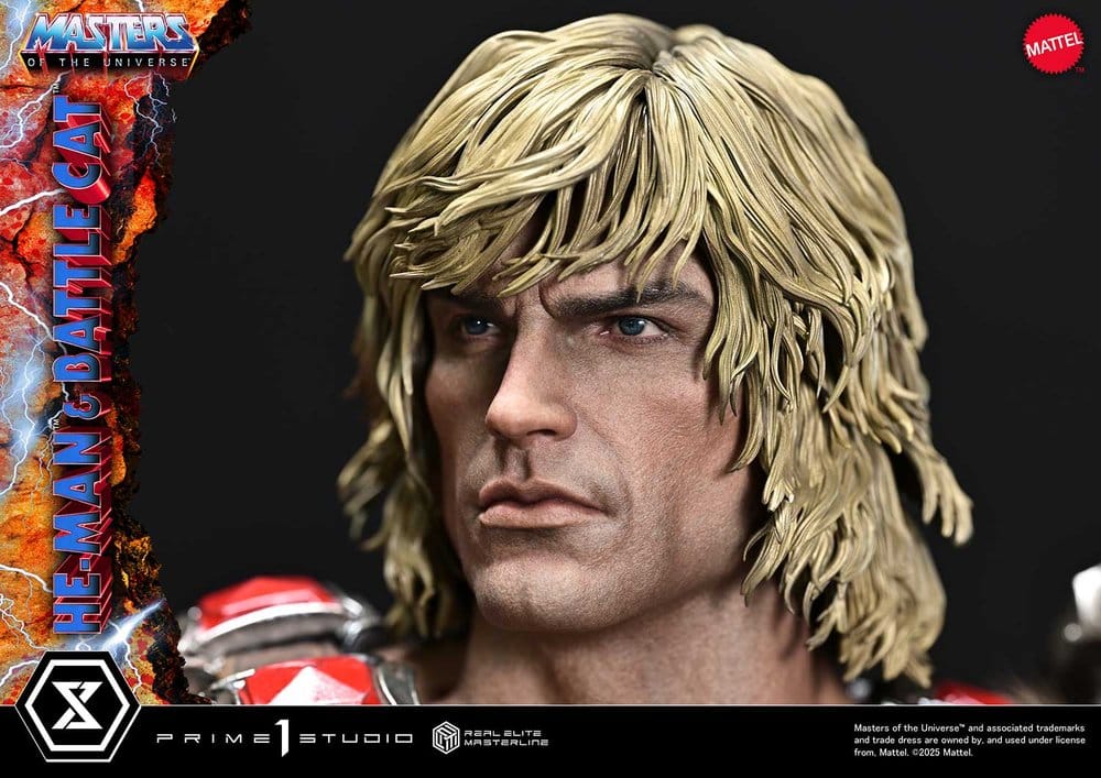 Masters of the Universe Real Elite Masterline Series Statue 1/4 He-Man & Battle Cat 86 cm