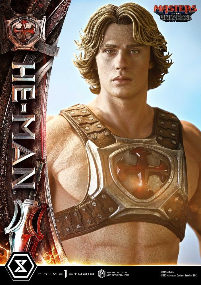 Masters of the Universe (2026 Film) Real Elite Masterline Series Statue 1/3 He-Man Deluxe Version 117 cm
