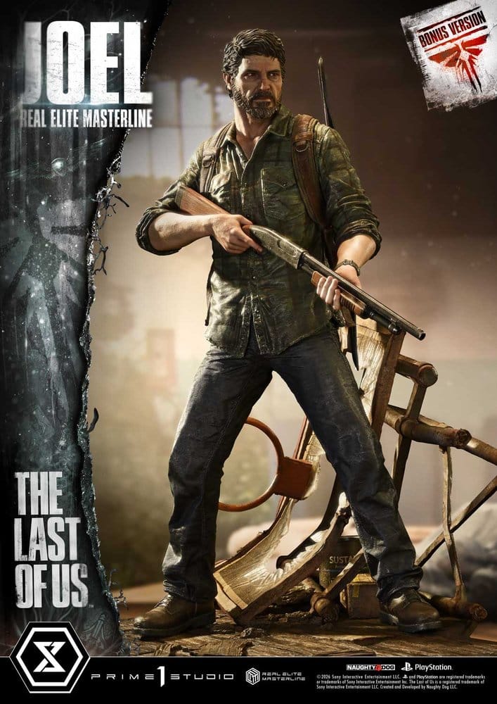 The Last of Us (Part I) Real Elite Masterline Statue 1/4 Joel Bonus Version 52 cm