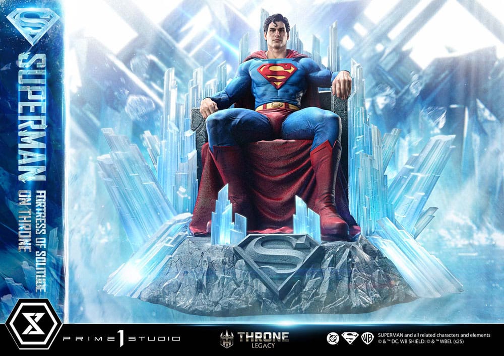 DC Comics Throne Legacy Collection Statue Statue 1/4 Superman Fortress of Solitude on Throne (Design by Gabriele Dell'Otto) 52 cm