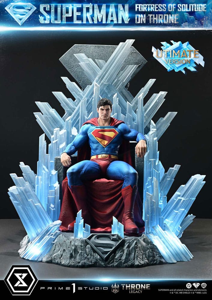 DC Comics Throne Legacy Collection Statue Statue 1/4 Superman Fortress of Solitude on Throne (Design by Gabriele Dell'Otto) Ultimate Version 52 cm