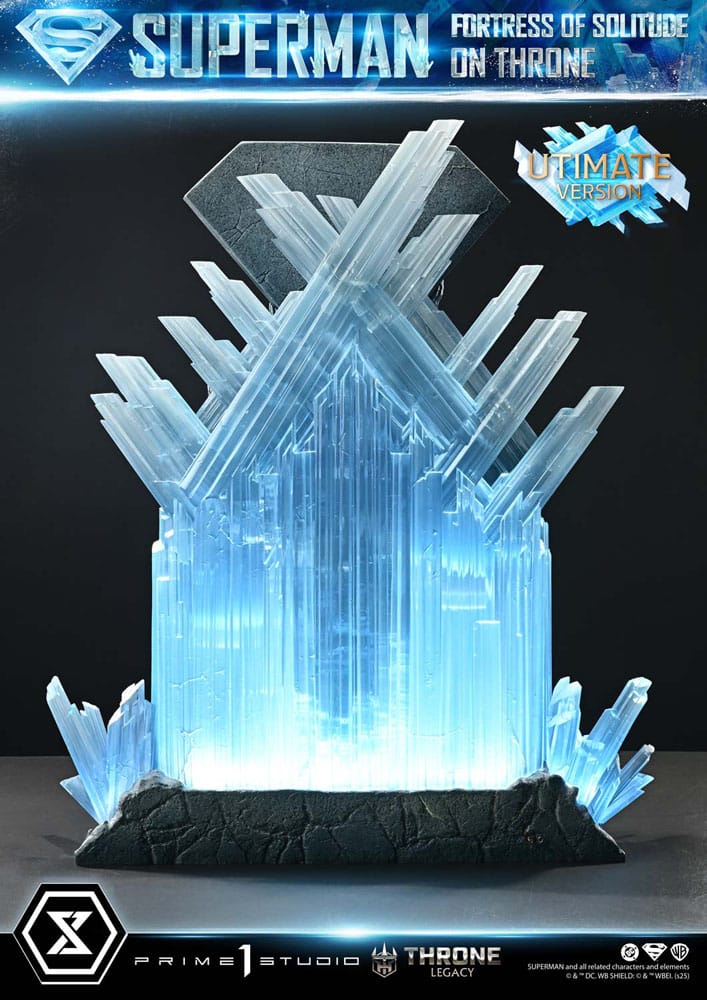 DC Comics Throne Legacy Collection Statue Statue 1/4 Superman Fortress of Solitude on Throne (Design by Gabriele Dell'Otto) Ultimate Version 52 cm