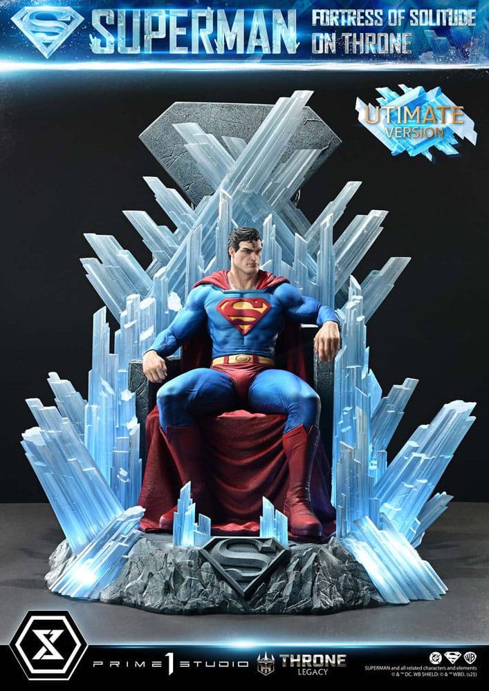 DC Comics Throne Legacy Collection Statue Statue 1/4 Superman Fortress of Solitude on Throne (Design by Gabriele Dell'Otto) Ultimate Version 52 cm