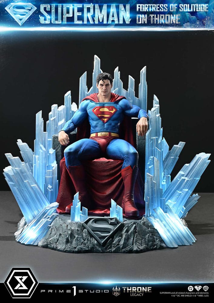 DC Comics Throne Legacy Collection Statue Statue 1/4 Superman Fortress of Solitude on Throne (Design by Gabriele Dell'Otto) Ultimate Version 52 cm