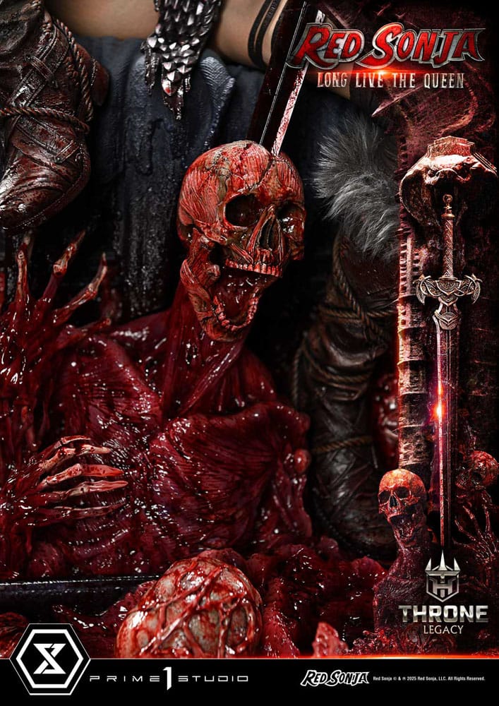 Red Sonja Throne Legacy Collection Statue Statue 1/3 Red Sonja: Long Live the Queen 77 cm