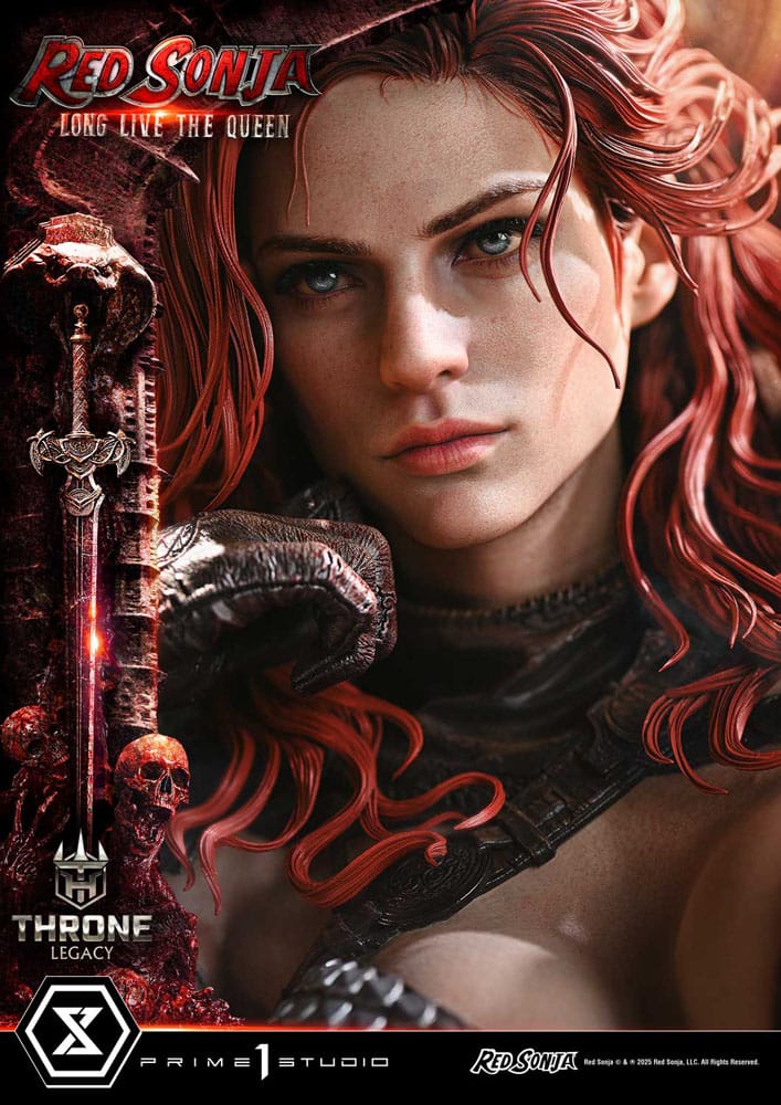 Red Sonja Throne Legacy Collection Statue Statue 1/3 Red Sonja: Long Live the Queen 77 cm