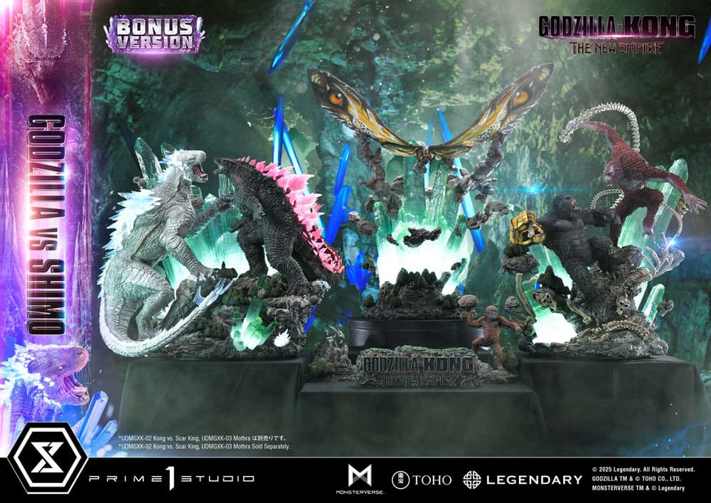 Godzilla x Kong: The New Empire Ultimate Diorama Masterline Series Statue Godzilla vs Shimo Bonus Version 86 cm
