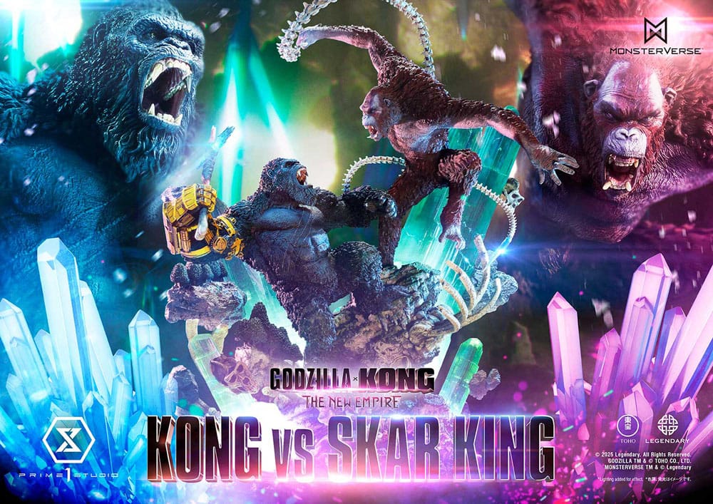 Godzilla x Kong: The New Empire Ultimate Diorama Masterline Series Statue Kong vs Skar King Bonus Version 104 cm