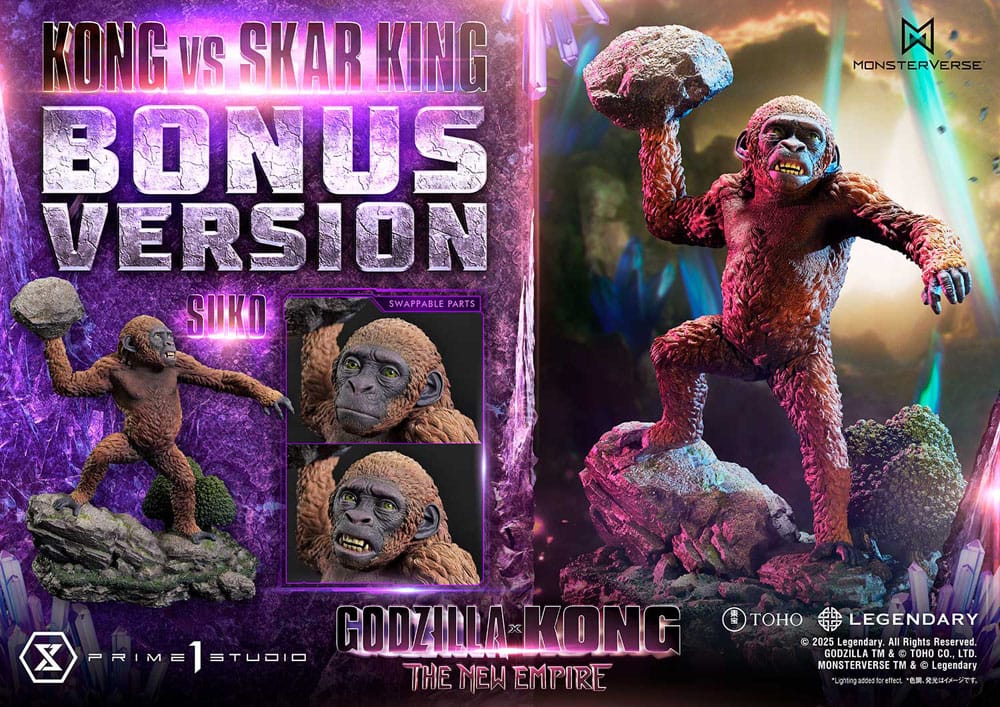 Godzilla x Kong: The New Empire Ultimate Diorama Masterline Series Statue Kong vs Skar King Bonus Version 104 cm