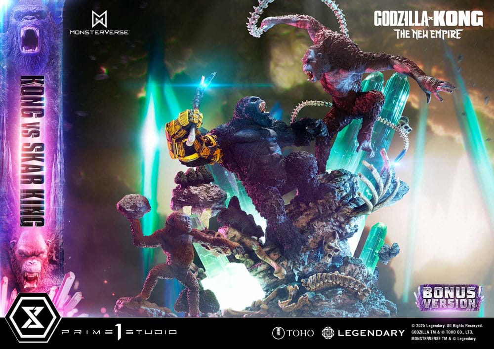Godzilla x Kong: The New Empire Ultimate Diorama Masterline Series Statue Kong vs Skar King Bonus Version 104 cm