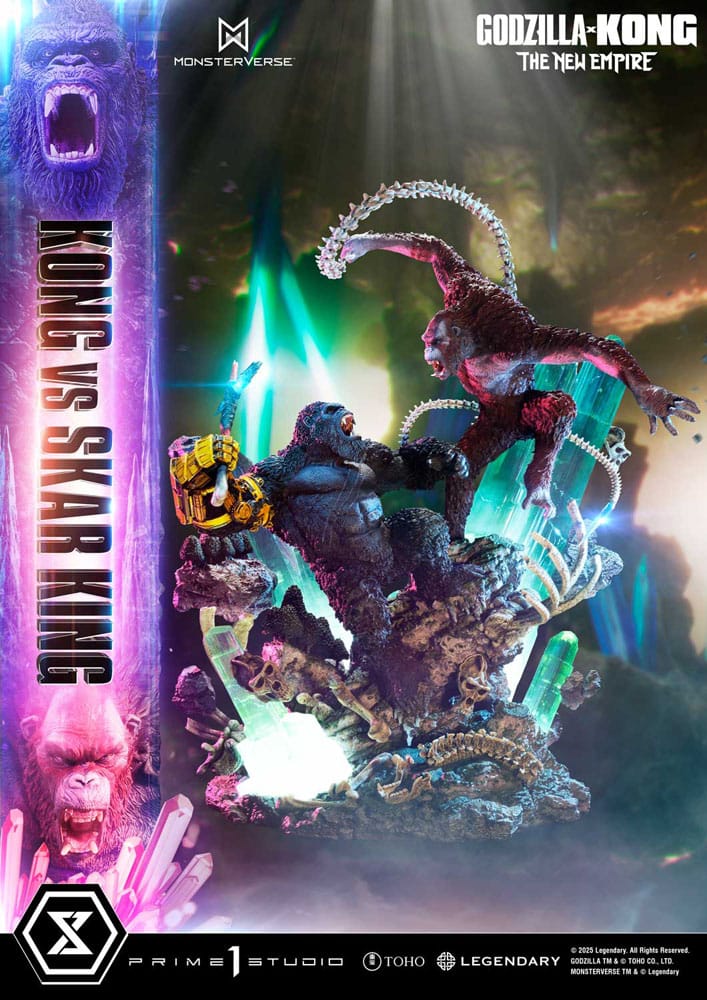 Godzilla x Kong: The New Empire Ultimate Diorama Masterline Series Statue Kong vs Skar King Bonus Version 104 cm