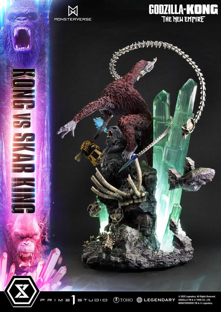 Godzilla x Kong: The New Empire Ultimate Diorama Masterline Series Statue Kong vs Skar King Bonus Version 104 cm