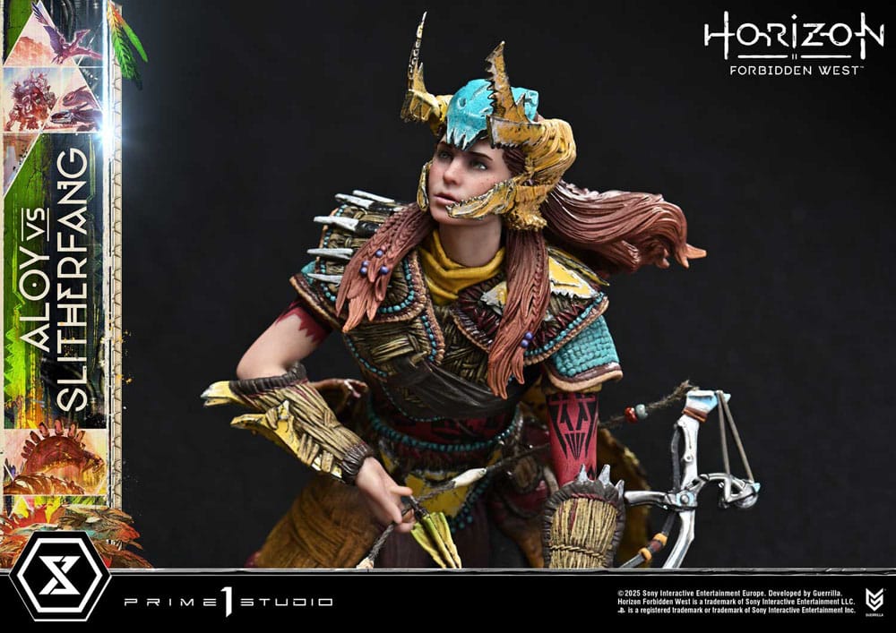 Horizon Forbidden West Ultimate Diorama Masterline Series Statue Aloy vs. The Slitherfang 82 cm