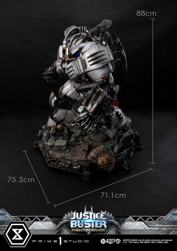 DC Comics Ultimate Museum Masterline Statue Justice Buster: Phantom Armor (Design By Josh Nizzi) Ultimate Version 88 cm