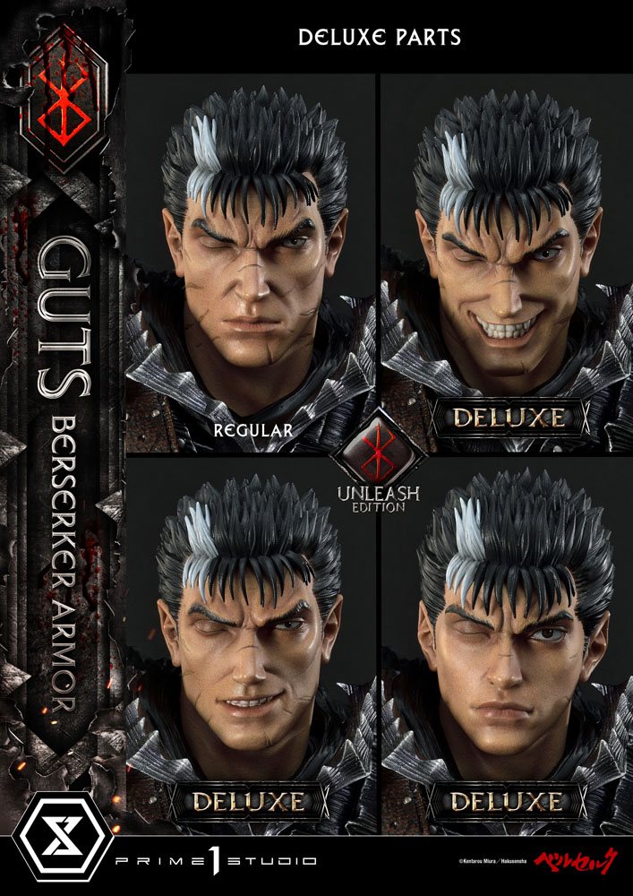 Berserk Statue 1/4 Guts Berserker Armor Unleash Edition Deluxe Version 91 cm