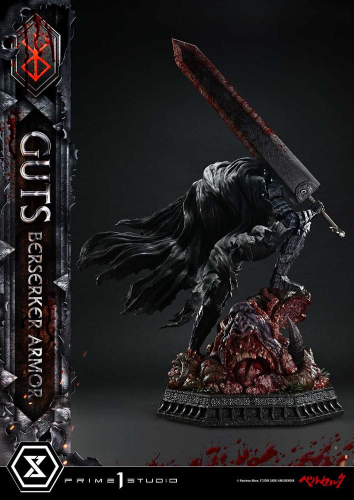 Berserk Ultimate Premium Masterline Series 1/4 Guts Statue, Berserker Armor Grunbeld vs. Guts 94 cm