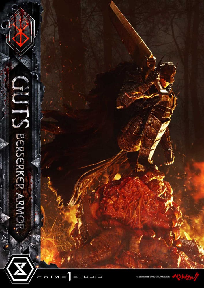 Berserk Ultimate Premium Masterline Series 1/4 Guts Statue, Berserker Armor Grunbeld vs. Guts 94 cm