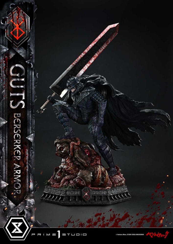 Berserk Ultimate Premium Masterline Series 1/4 Guts Statue, Berserker Armor Grunbeld vs. Guts Deluxe Version 94 cm