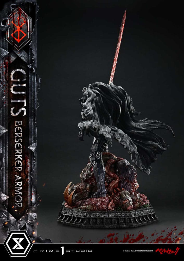 Berserk Ultimate Premium Masterline Series Statue 1/4 Guts, Berserker Armor Grunbeld vs. Guts Deluxe Version 94 cm