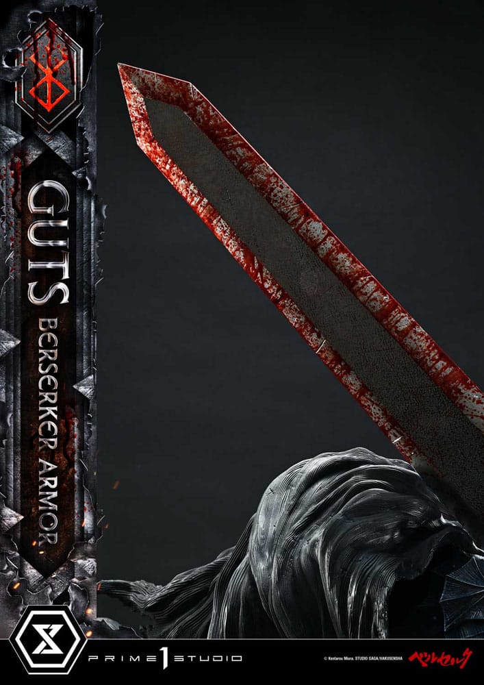 Berserk Ultimate Premium Masterline Series 1/4 Guts Statue, Berserker Armor Grunbeld vs. Guts Deluxe Version 94 cm