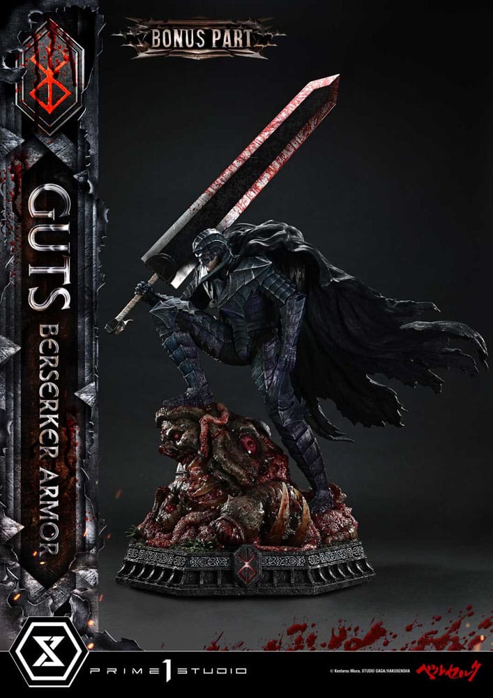 Berserk Ultimate Premium Masterline Series 1/4 Guts Statue, Berserker Armor Grunbeld vs. Guts Deluxe Bonus Version 94cm