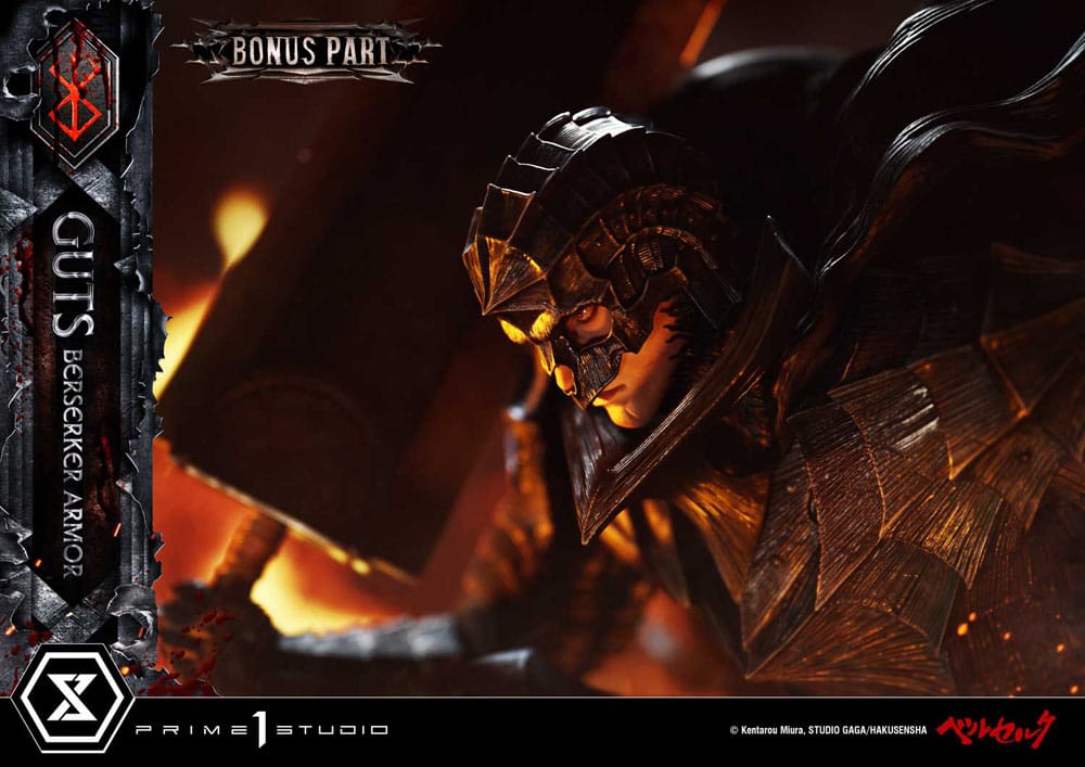 Berserk Ultimate Premium Masterline Series 1/4 Guts Statue, Berserker Armor Grunbeld vs. Guts Deluxe Bonus Version 94cm
